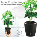 Self-Watering Pots for Indoor Plants, 6-Pack 6.7'' Self Watering Planter with Drainage Holes, Small African Violet Pots with Water Indicator, Clear Wick Pot, Black by CozyNest Decor