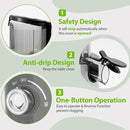 Aeitto Cold Press Juicer, Juicer Machines with 4.9" Large Feed Chute, Fits Whole Vegetables and Fruits, Professional Juice Maker, Easy to Clean, High Juice Yield, Easy to Assemble,Grey by CozyNest Decor