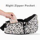 SUNVENO Baby Hip Carrier with Hip Seat, CPC-Certified, Ergonomic Infant Carrier for Newborns & Toddlers up to 45 lbs, Adjustable Waistband, Multiple Pockets, All-Season, Grey,Leopard Print by TinyTreasures Baby Boutique