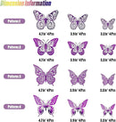 SAOROPEB 3D Butterfly Wall Decor - 48 Pcs, 4 Styles, 3 Sizes - Purple Butterfly Decorations for Birthday Parties, Removable Stickers by CozyNest Decor