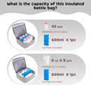 Pump Bag for Spectra S1 S2, Wearable Breast Pump Bags with Ice Pack, Pumping Bag with Waterproof Mat for Pump Accessories, Insulated Bottle Bags for Work Travel and Family (Grey) by TinyTreasures Baby Boutique