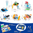 STEM Robotics Kit 6 Set Science Experiments Project Activities Toys for Kids 6-8 8-12 Engineering Building Electronic Motor Robot Kid Craft Boy Girl 5+ 6 7 8 9 10 12 Year Old Gift Summer Outdoor Toy by TinyTreasures Baby Boutique
