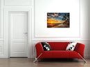DZL Art S74769 Canvas Painting Print Paradise Tropical Island Beach with Palms Photograph Print Nature Pictures Wall Art Canvas Prints Painting for Living Room Bedroom Decor Office Wall Decor by CozyNest Decor