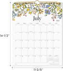 2025 Wall Calendar, Calendar 2025, Floral Design Wall Calendar with Thick Paper, 18 Months Runs From July 2025 - December 2026, 12" x 15", Twin-Wire Binding, Perfect for Planning (Flower) by TinyTreasures Baby Boutique