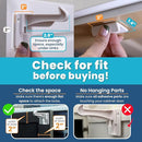Upgraded Invisible Baby Proofing Cabinet Latch Locks (10 Pack) - No Drilling or Tools Required for Installation, Works with Most Cabinets and Drawers, Works with Countertop Overhangs, Highly Secure by TinyTreasures Baby Boutique
