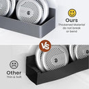 Magnetic Spice Rack for Refrigerator, Kitchen Organizer and Storage Shelf, Grey(2 Pack) by CozyNest Decor