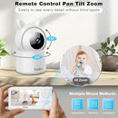 Baby Monitor, 4.3" Video Baby Monitor with 1080P Camera, Smart 2.4G WiFi Audio Monitor with Remote PTZ, Night Vision, 2-Way Talk, Sleep Mode, RGB Night Lights, Lullabies & 1000ft Range, APP Control by TinyTreasures Baby Boutique