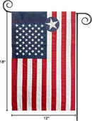 TOPFLAGS American Flag Garden Flag Embroidered Stars 12x18 Inch USA Small Flags for Yard US Flag Decor Outdoor by CozyNest Decor