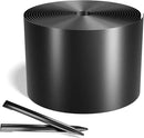 Worth Galvanized Steel Landscape Edging 4.5" x50' Metal Garden Edging Roll Flexible Bender Border with 16Pcs Stakes for Lawn, Flower Bed Edges, Black by GreenHaven Gardens
