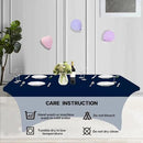IVAPUPU 4FT Table Cloth for Rectangular Fitted Events Stretch Jean Blue Table Covers Washable Cover Spandex Tablecloth Protector for Party, Wedding, Cocktail, Banquet, Festival by CozyNest Decor