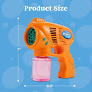 JOYIN 2 Bubble Guns with 2 Refill Solution (10 oz Total), Automatic Bubble Maker Blower Machine for Kids, Toddlers, Outdoors, Party, Birthday Gift, Easter Toys (Blue, Orange) by TinyTreasures Baby Boutique