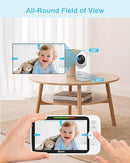 Upgrade Video Baby Monitor with Camera and Audio 6" Large Screen, 35-Hrs Battery, No WiFi Baby Monitor, Remote Pan/Tilt/Zoom Camera, 2-Way Talk, Night Vision, Temperature, 1000ft Range by TinyTreasures Baby Boutique