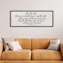 LuZhiQiang Numbers 6:24-26 Scripture Wall Art 40"x15" May The Lord Bless You And Protect You Sign Bible Verses Christian Home Wall Decor (Black) by CozyNest Decor