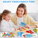 2 in 1 Wooden Montessori Toys for Kids - Number Counting Blocks & ABC Game Toys for 3-5, Preschool Educational Learning Toys for Toddlers 4-6, Birthday Christmas Stocking Stuffers Gifts for Boys Girls by TinyTreasures Baby Boutique