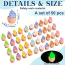 Libima 50 Pcs Mini Resin Luminous Dinosaur Figures Glow in The Dark Dinosaur Miniatures Resin Tiny Animal Figurines for Fairy Landscape Garden Aquarium Dollhouse Decor(Dinosaur) by GreenHaven Gardens