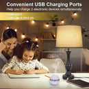 Touch Lamps for Bedrooms Set of 2, Farmhouse Table Lamp with USB C Charging Port, 3 Way Dimmable Nightstand Lamps with Linen Fabric Lampshade for Bedroom, Living Room (Pack2-Black) by CozyNest Decor