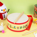 Kids Drum Set with Adjustable Strap: Toddler Musical Instrument for Ages 3-5, Wearable Drum Kit with Drumsticks, Educational Percussion Toy for Rhythm Music Development (Red) by TinyTreasures Baby Boutique