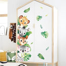 Tanlaby Jungle Animals Wall Stickers Woodland Animal Wall Decals Leopard Deer Zebra Safari Peel and Stick Art Decor for Baby Nursery Kids Bedroom Playroom Daycare Kindergarten by TinyTreasures Baby Boutique