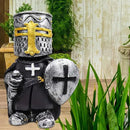 nezababy 8 pcs Knight Gnomes Guard Garden Statue Decoration Medieval Wee Crusader Battle Swordsman Fighting Outdoor Figurines Lawn Decor Resin (G) by GreenHaven Gardens