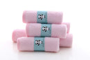 HIPHOP PANDA Baby Washcloths, Rayon Made from Bamboo - 2 Layer Ultra Soft Absorbent Newborn Bath Face Towel - Reusable Baby Wipes for Delicate Skin - Pink, 6 Pack by TinyTreasures Baby Boutique