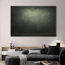 SIGNWIN 46"x72" Extra Large Framed Wall Art Moody Green Abstract Cloudscape, Minimalist Atmospheric Print for Home Living Room Bedroom Decor (Frame Assembly Required) by CozyNest Decor
