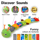 Sumobaby Infant Baby Musical Stuffed Animal Activity Soft Toys with Multi-Sensory Crinkle, Rattle and Textures, for Tummy Time Newborn 0-3-6-12 Months Boys, Girls, Caterpillar by TinyTreasures Baby Boutique