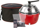 GrillTime Tailgater GT Hood Combo 13 Inch - Portable Charcoal Grill with Hood, Small Tabletop Grill for Tailgate Parties, Camping, Beach BBQ Red by GreenHaven Gardens