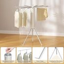 Tripod Clothes Drying Rack, Garment Rack Portable and Foldable Space Saving Laundry Drying Rack - Dryer Rack Clothing Floor Folding Balcony Bedroom Household (Silver(Aluminum), 16 rods) by CozyNest Decor