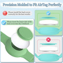 Kids Waterproof Airtag Bracelet Compatible with Apple AirTag, Hidden Silicon Protective Case for Air Tag GPS Tracker Holder, Adjustable Anti-Lost Watch Band for Toddler Child (Cyan) by TinyTreasures Baby Boutique