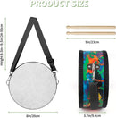 Kids Drum Set with Adjustable Strap: Toddler Musical Instrument for Ages 3-5, Wearable Drum Kit with Drumsticks, Educational Percussion Toy for Rhythm Music Development (Black) by TinyTreasures Baby Boutique