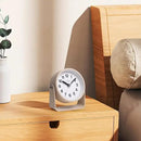 Analog Alarm Clock, Silent Non-Ticking Quartz Movement, Battery-Operated with Snooze & On-Demand Light, Easy to Set Gentle Wake Bedside Desk Clock, Ideal for Home, Travel, Office (Yellow) by CozyNest Decor