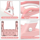 2 in 1 Potty Training Toilet Seat & Toddler Step Stool, Bottom Triangle Stability Toddler Toilet Seat, Adjustable Step & Seat Height Potty Seats for Toddlers Boys Girls (Pink) by TinyTreasures Baby Boutique