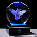 Qianwei Cat Memorial Gifts for Loss of Cat - Pet Memorial Cat Angel Statue 3D Crystal Engraved Office Decor - Remembrance Bereavement Passing Away Sympathy Gifts in Memory of Death by GreenHaven Gardens