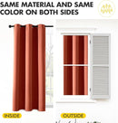 MIULEE Burnt Orange Blackout Curtains - Thermal Insulated Noise Reduction Room Darkening Drapes for Bedroom Living Room Kitchen Terracotta Rust Fall Decor, Grommet Top, 40 x 54 Inches Long, 2 Panels by TinyTreasures Baby Boutique