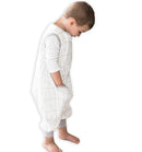 Tealbee Dreamsuit: Toddler Sleep Sack with Feet 12-18 months, 18-24 months - 1.2 TOG All Season Baby Wearable Blanket for Walkers - Rayon made from Bamboo, Organic Cotton Sleep Bag (12m-2T) - Alphabet by TinyTreasures Baby Boutique