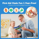 Stbernard Small First Aid Kit for Kids and Adults, Medical Kit with Digital Thermometer for Home, Travel, Hiking, Backpack, 6.3x4.33x1.97in, Blue by TinyTreasures Baby Boutique