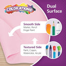 Colorations Arts and Crafts Paper Roll - 36" x 1000', Pink, Dual Surface, Markers, Finger Paints, Painting, Watercolors, Acrylic Paints, Wall Art, Bulletin Board Paper, Kids Crafts (Item