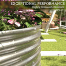 3 Pack 8x4FT Oval Galvanized Raised Garden Bed Outdoor,Metal Garden Bed for Vegetables,Above Ground Garden Box for Flower,Steel Raised Beds for Gardening