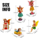 Fairies Set of 10 Pcs Miniature Garden Figurines - Outdoor Decor Art for Fall Winter, Outdoor Statue for Patio, Lawn, Yard Decoration by CozyNest Decor