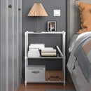 450 lbs Wire Storage Shelving 3-Tier Utility Shelving Unit Steel Organizer Wire Rack for Home,Kitchen,Office,White (11.8" D x 17.7" W x 26.4" H) by CozyNest Decor