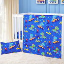 Cloele Dinosaur Crib Bedding Sets for Boys - 3 Piece Standard Size Baby Bedding Set Includes Crib Comforter Fitted Sheet Crib Skirt - Nursery Bedding Set for Boys and Girls by TinyTreasures Baby Boutique