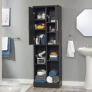 Sauder HomePlus Multi-Room Storage Cabinet with Adjustable Shelves and Door Positioning, Kitchen Laundry Bathroom Pantry Storage Cabinet, in Raven Oak Finish by CozyNest Decor