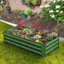4x2x1ft Metal Raised Garden Bed Kit，Galvanized Garden Bed Box for Vegetables, Flowers, Herbs, and Succulents,60 Gallon Capacity - Green by CozyNest Decor