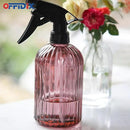 OFFIDIX Glass Spray Bottle, Pressure Watering Can, Indoor Plant Mister, Adjustable Nozzle, 0.4L/13.5oz Handheld Spray Bottle for Garden Plants Cleaning Solutions (Amaranth) by GreenHaven Gardens