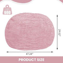 Large Bean Bag Chair, 5FT Giant Beanbag Chairs with Memory Foam Filled, Bean Bag Chairs for Adults, Ultra Soft Lazy Sofa for Living Room Bedroom (Pink) by CozyNest Decor