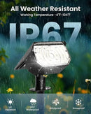 Solar Spot Lights Outdoor Waterproof IP67, 6 Lighting Modes 60 LED, Landscape Spotlights for Tree Yard Garden House Driveway Pathway（4 Pack） by GreenHaven Gardens