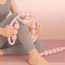 10 Roller Circular Leg Massager with Bonus Massage Stick – Manual Back & Leg Rollers, Relajador de Piernas Set, Circular Leg Clamp Roller for Neck, Arms & Legs (Pink) by CozyNest Decor