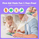 StBernard Small First Aid Kit for Kids and Adults, Medical Kit with Digital Thermometer for Home, Travel, Hiking, Backpack, 6.3x4.33x1.97in, Purple by TinyTreasures Baby Boutique