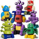 TEMI Magnet Robot Toy for Kids 3-5 Years Old - Monster Magnet Toys Stacking Transform Toys with Storage Box, Set for Boys Age 3 4 5 6 7 Years Old Boys, Christmas and Birthday Gifts by TinyTreasures Baby Boutique