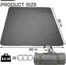 Waterproof Picnic Blanket 80 * 80 in Portable with Carry Strap for Beach Mat or Family Outdoor Camping Party, Park Blanket for Grass Park, Hiking, Travel by TinyTreasures Baby Boutique